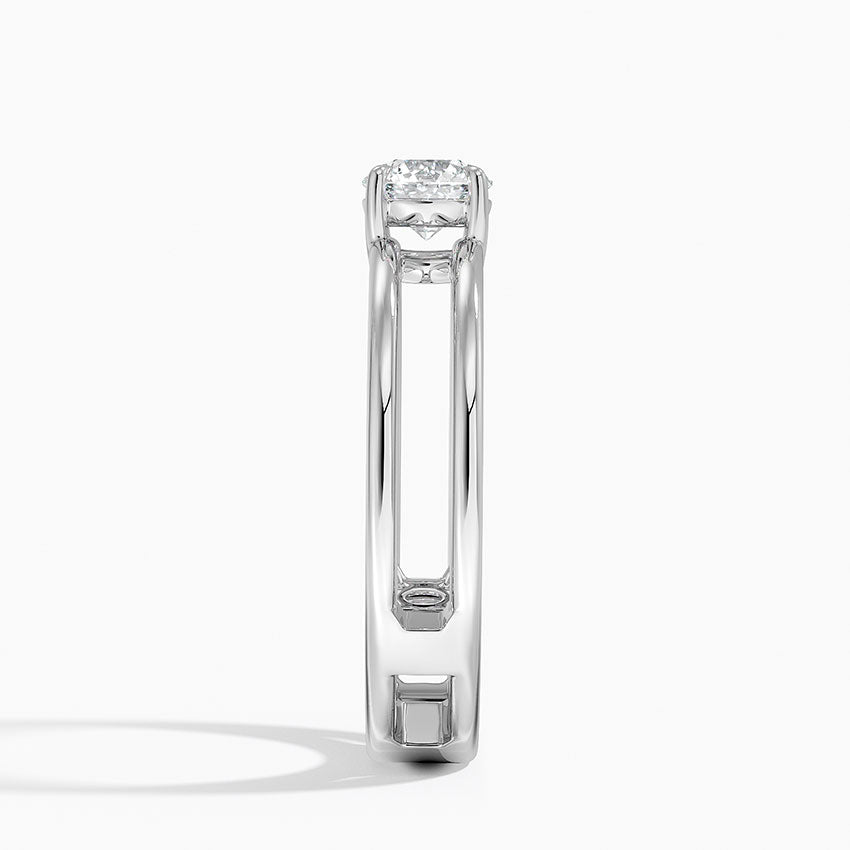 Anel de Noivado Ouro 18k Diamantes Solitário double solitarie