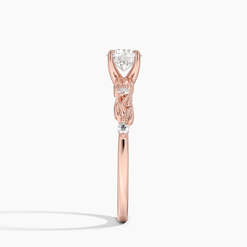 Anel de Noivado Ouro 18k Diamantes Solitário nature diamond