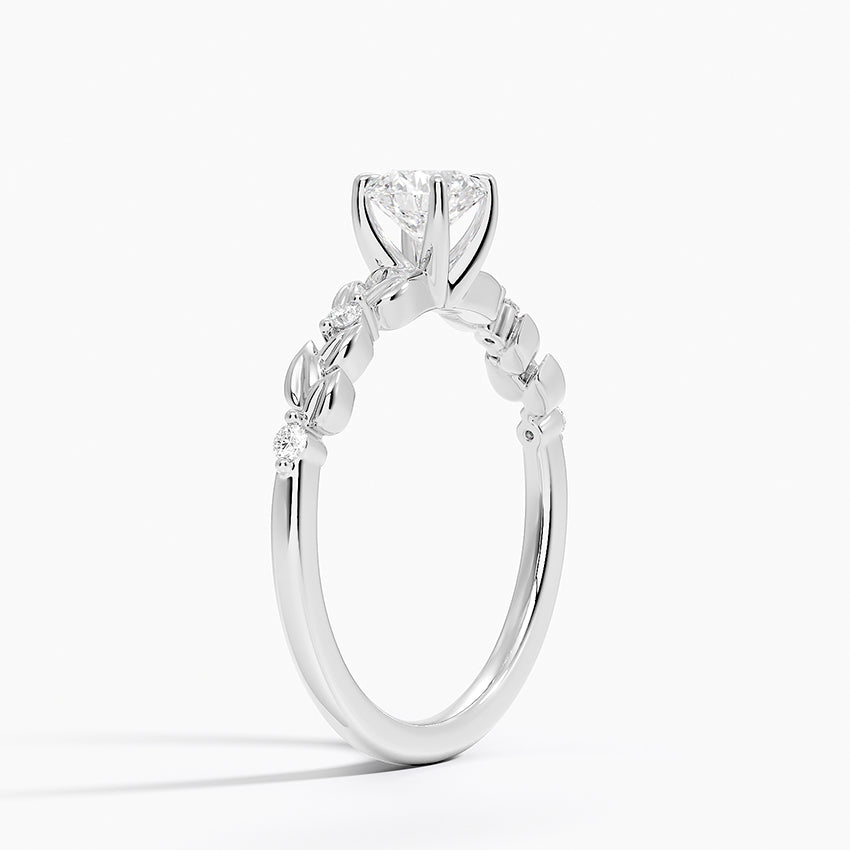 Anel de Noivado Ouro 18k Diamantes Solitário nature diamond