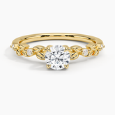 Anel de Noivado Ouro 18k Diamantes Solitário nature diamond | New | anel-de-noivado, Anéis, diamante, Diamantes, noivado, pink, white, yellow | AUREA FINE JEWELRY
