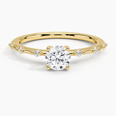 Anel de Noivado Solitário De Diamante Ouro 18k Delicate | New | anel-de-noivado, diamante, Diamantes, noivado, pink, white, yellow | AUREA FINE JEWELRY