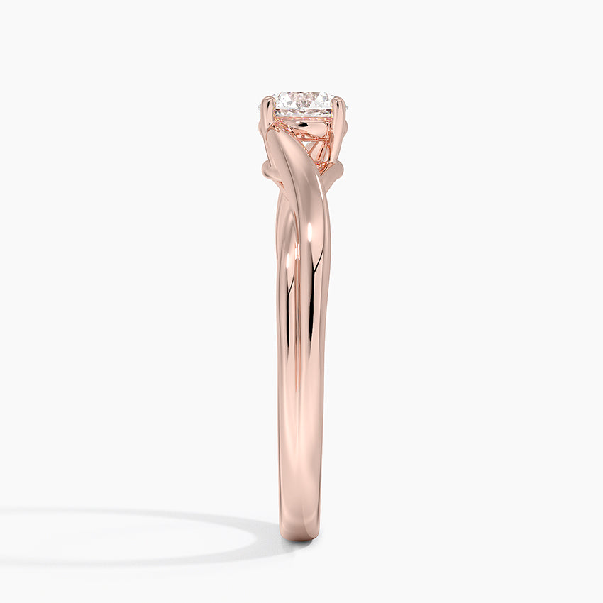Anel De Noivado Ouro 18k 750 Diamantes Solitario signature