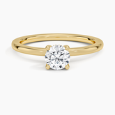 Anel de Noivado Solitario De Diamante Ouro 18k Life | New | anel-de-noivado, Anéis, diamante, Diamantes, noivado, pink, white, yellow | AUREA FINE JEWELRY