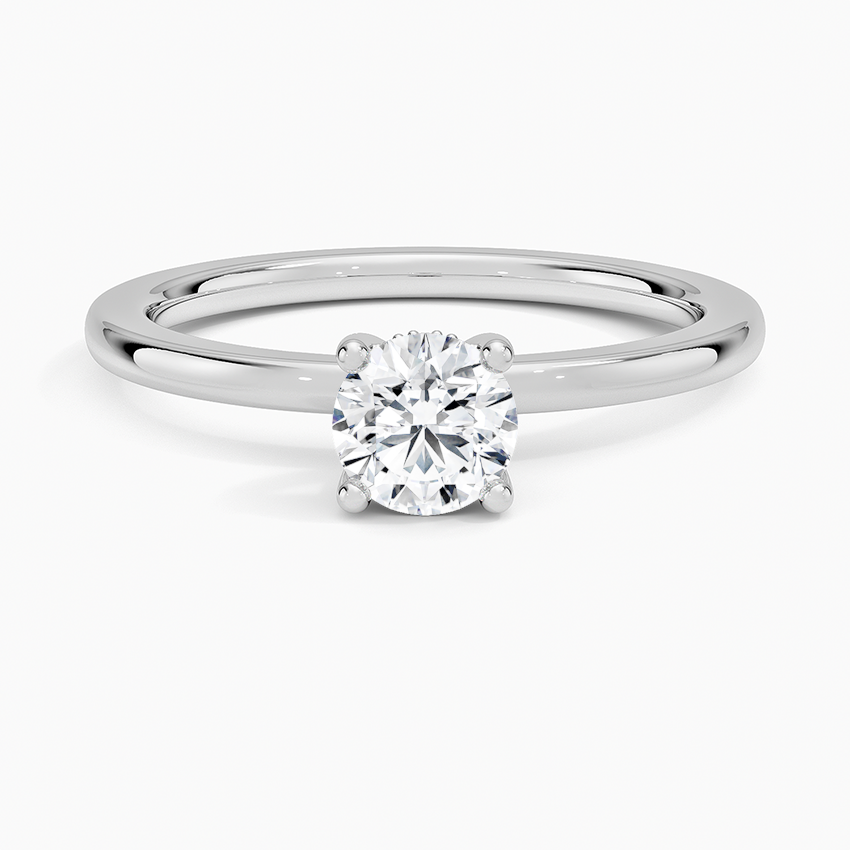 Anel de Noivado Solitario De Diamante Ouro 18k Life
