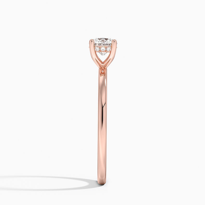 Anel de Noivado Solitario De Diamante Ouro 18k Life