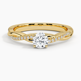 Anel de Noivado Ouro 18k Diamantes Twisted Luxo I | New | anel-de-noivado, Anéis, diamante, Diamantes, noivado, pink, white, yellow | AUREA FINE JEWELRY