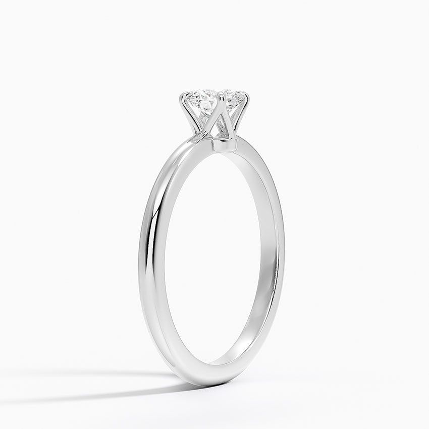 Anel de Noivado Solitario De Diamante Ouro 18k 750 Yves
