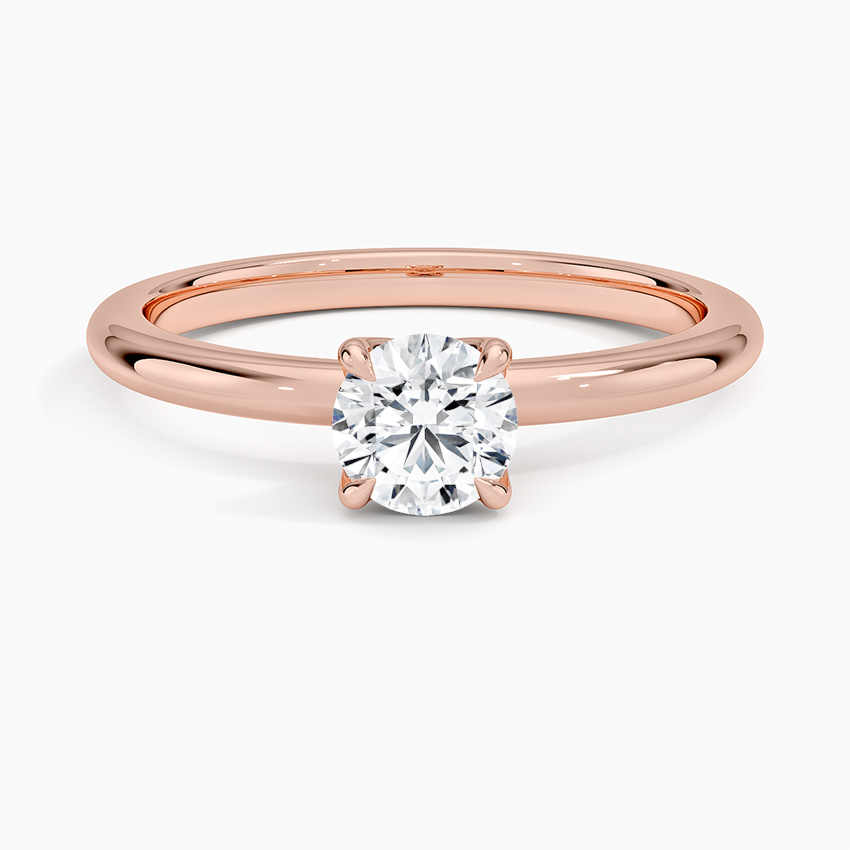 Anel de Noivado Solitario De Diamante Ouro 18k 750 Yves