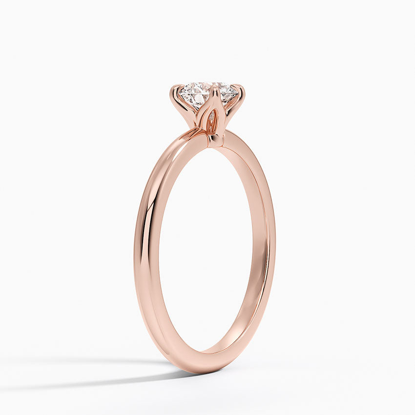 Anel de Noivado Solitario De Diamante Ouro 18k 750 Yves