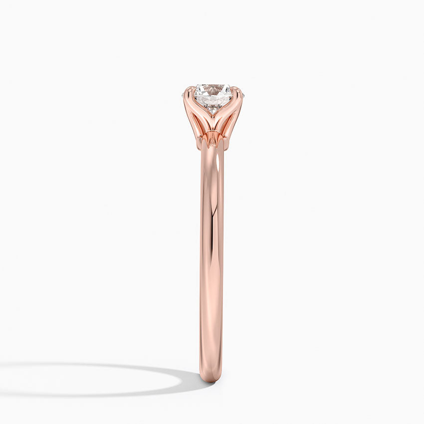 Anel de Noivado Solitario De Diamante Ouro 18k 750 Yves