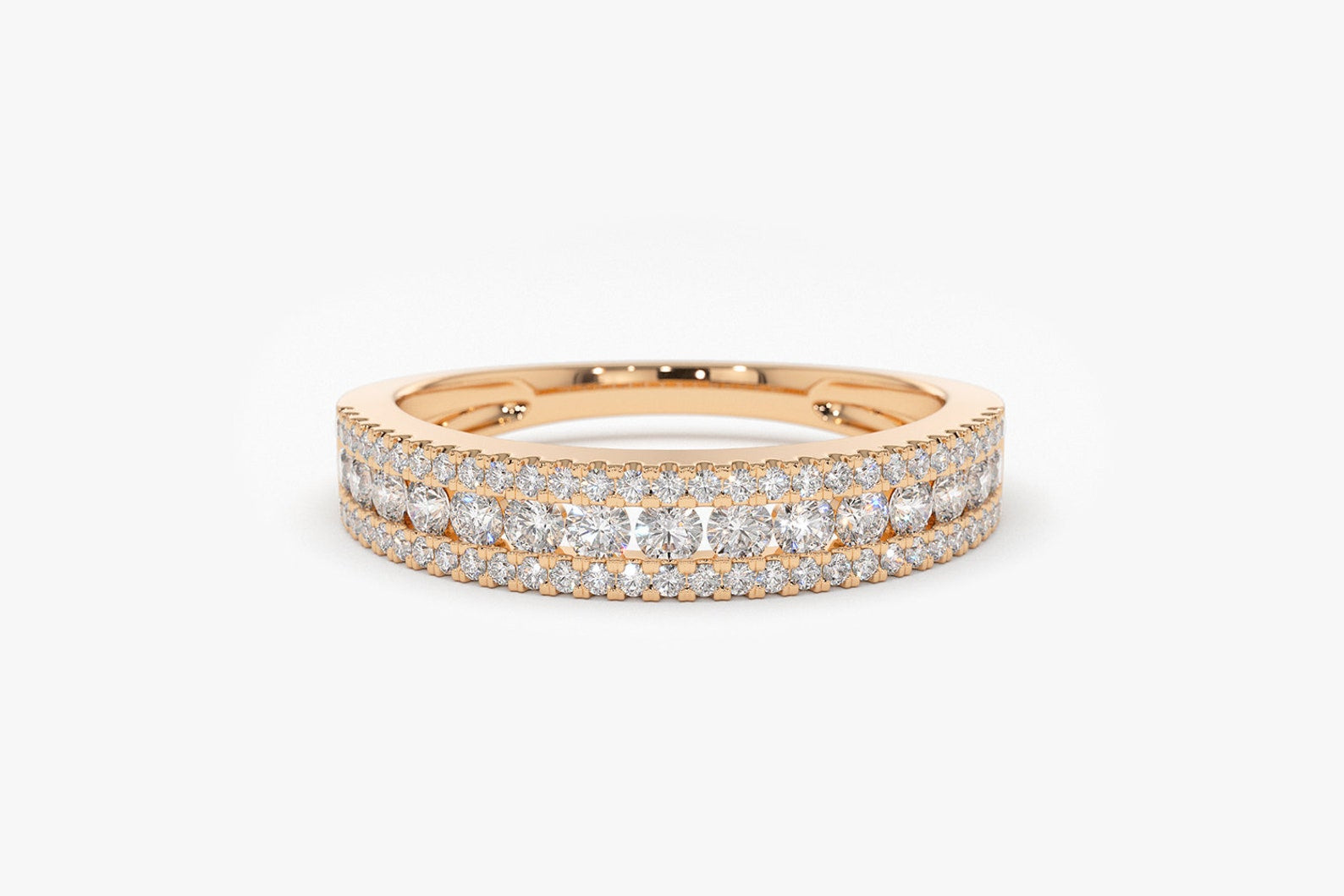 Anel Solitário De Noivado Ouro 18k 750 Aparador Diamantes Alice