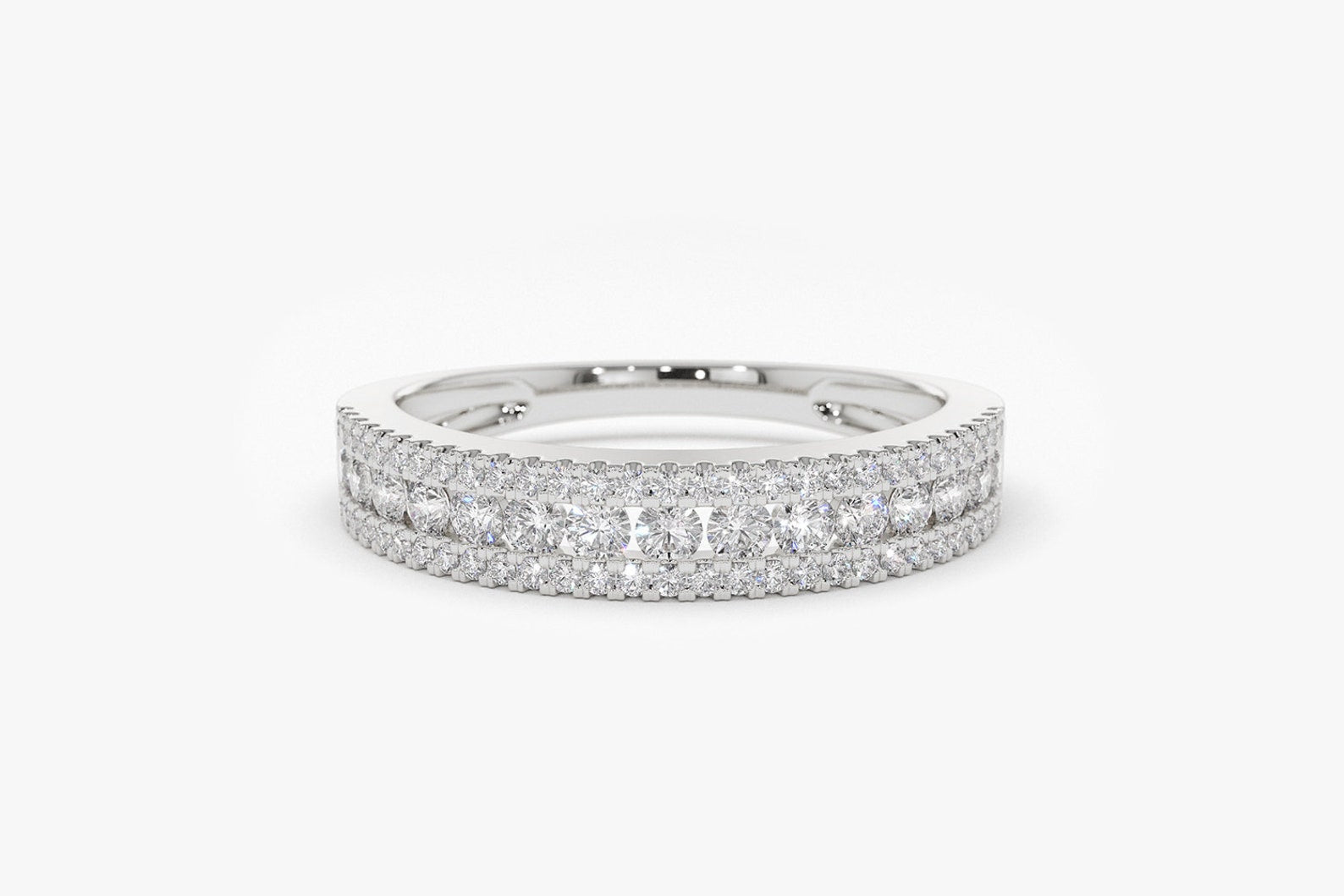 Anel Solitário De Noivado Ouro 18k 750 Aparador Diamantes Alice