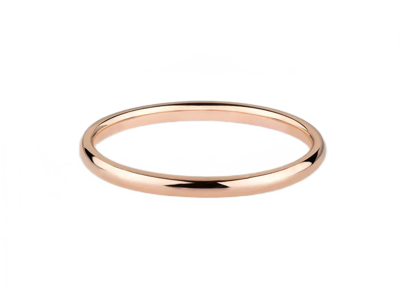 Aliança de noivado casamento ouro 18k 2 Gramas 2 mm tradiction | New | pink, sem-pedras | AUREA FINE JEWELRY