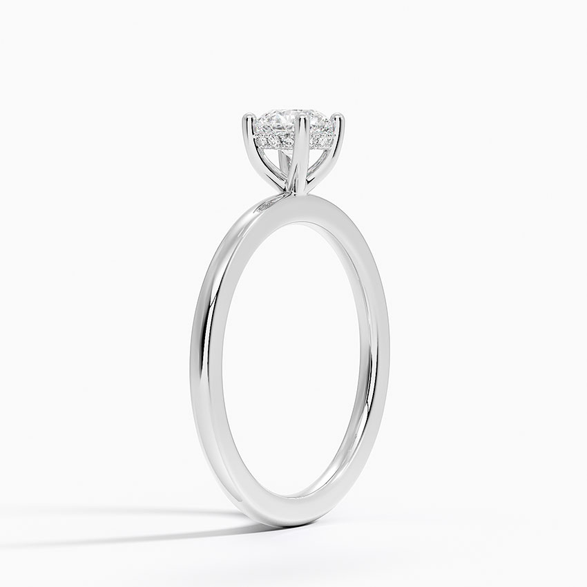 Anel de Noivado Solitario De Diamante Ouro 18k Life