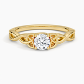 Anel de Noivado Solitário De Diamante Ouro Carolina 18k | New | anel-de-noivado, Anéis, diamante, Diamantes, noivado, pink, white, yellow | AUREA FINE JEWELRY