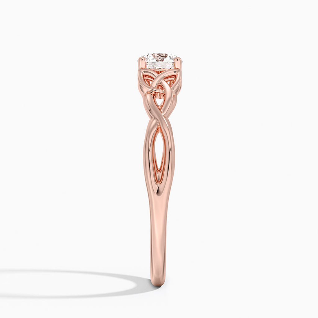 Anel de Noivado Solitário De Diamante Ouro Carolina 18k 750