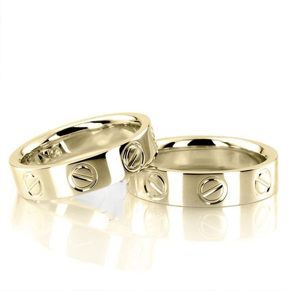 Alianças de casamento noivado  ouro 18k diamantes  5mm Cartier