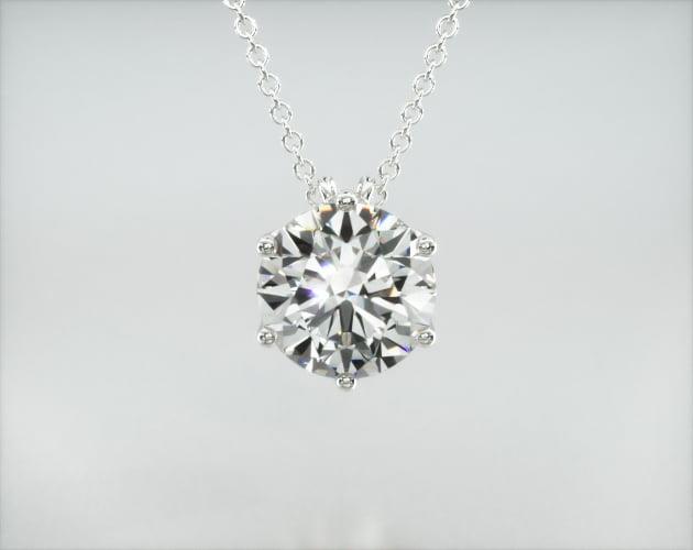 Colar Corrente Feminina Ouro18k Solitario Diamante Luxo 100 pontos