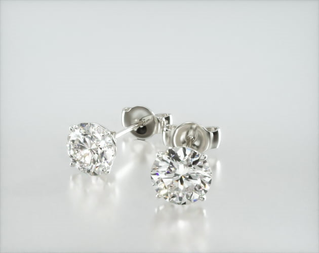 Brinco De Diamante Feminino Ouro 18k Solitario Brilhante 100 Pts o par | New | Brincos, diamante, white | AUREA FINE JEWELRY