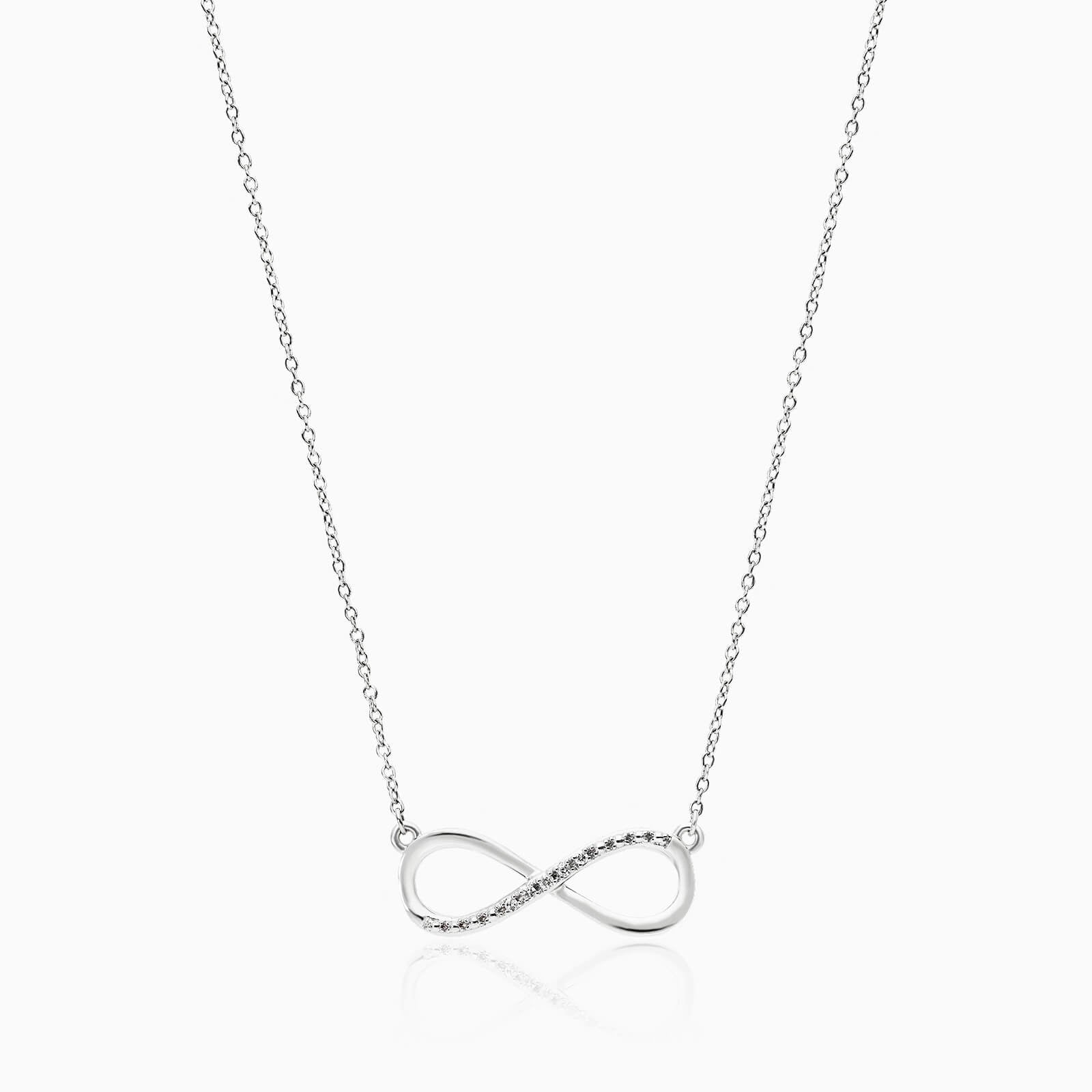 Corrente feminina em Ouro 18k diamantes infinito luxo