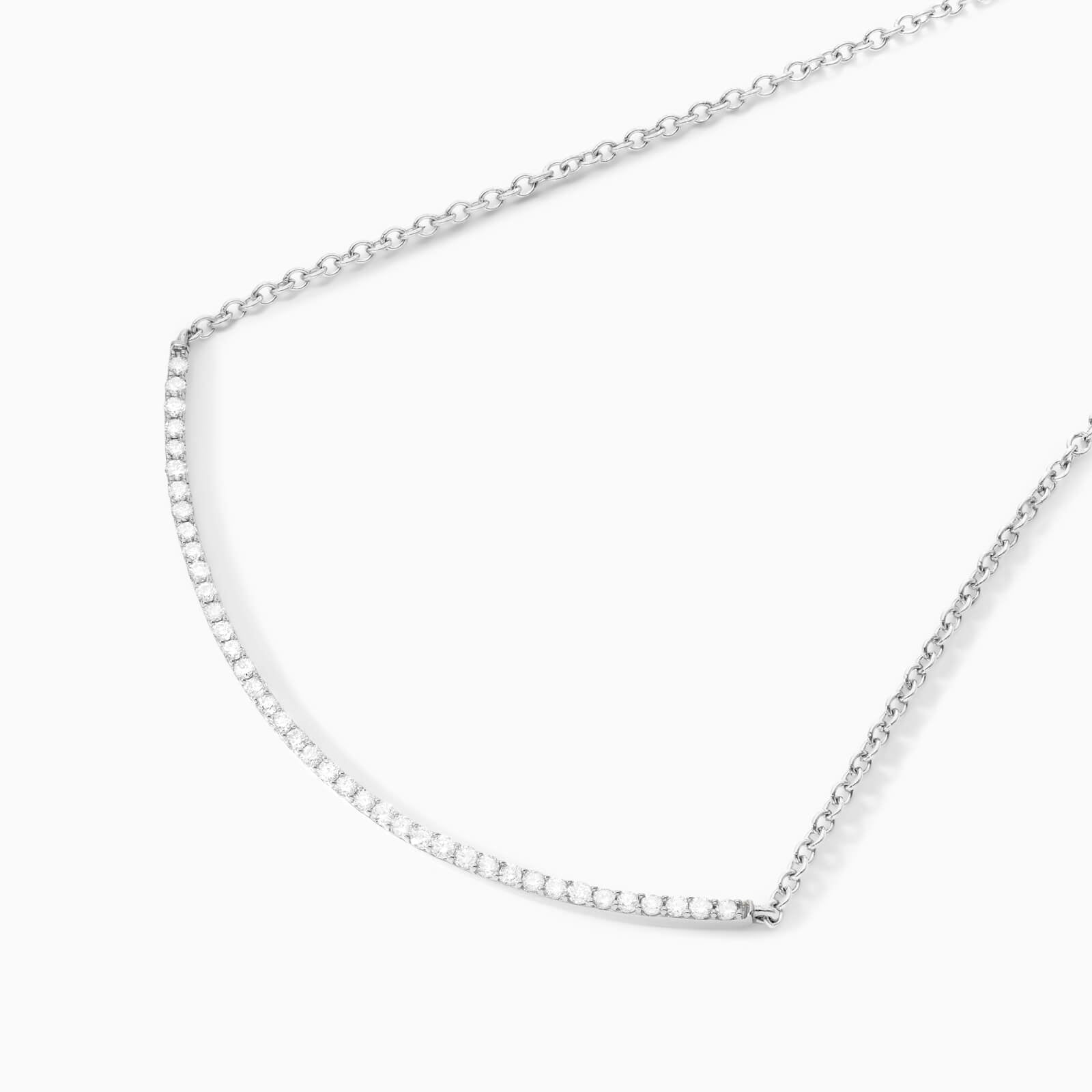 Corrente feminina em Ouro 18k diamantes barra luxo | diamante, white | AUREA FINE JEWELRY