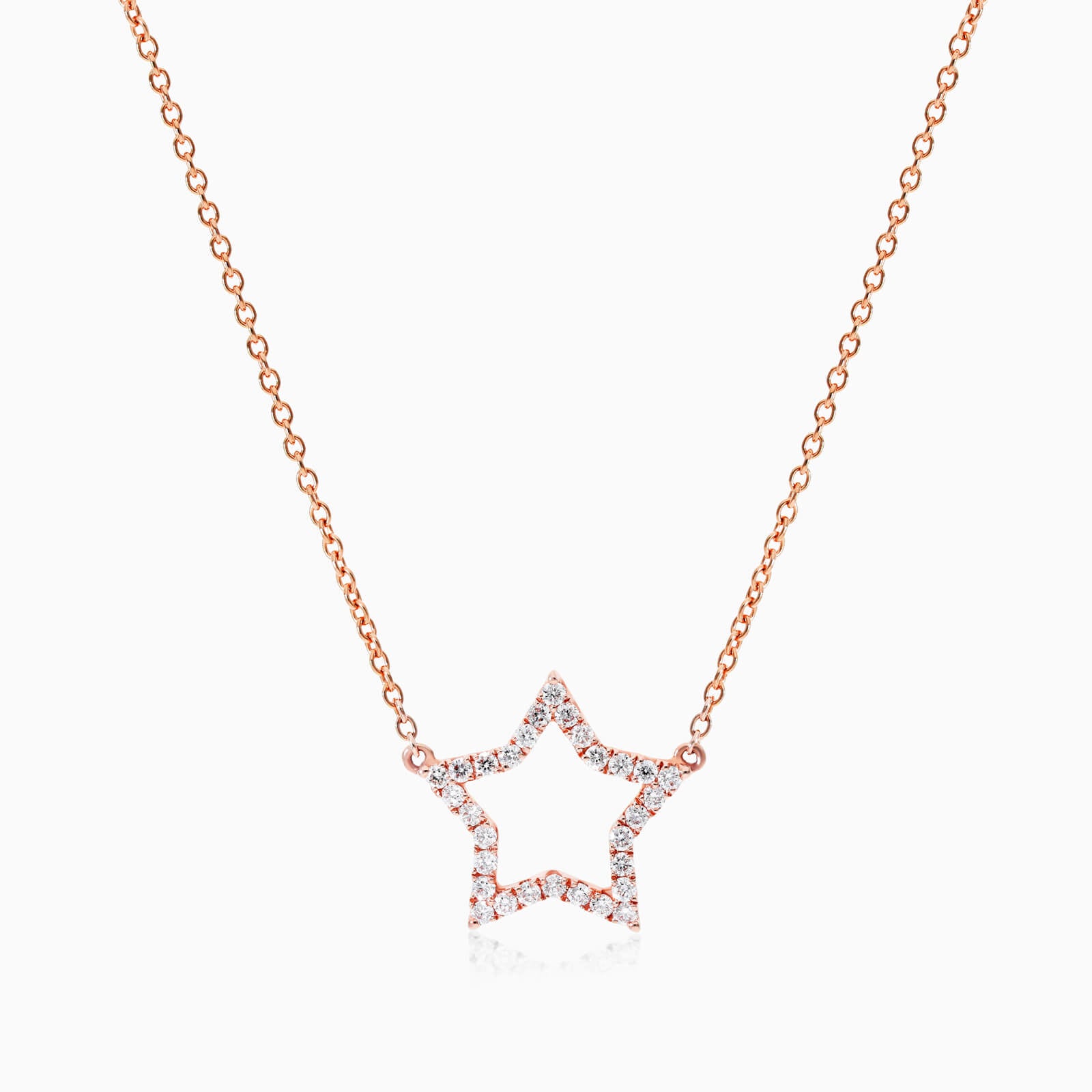 Corrente feminina em Ouro 18k diamantes Estrela | diamante, pink | AUREA FINE JEWELRY