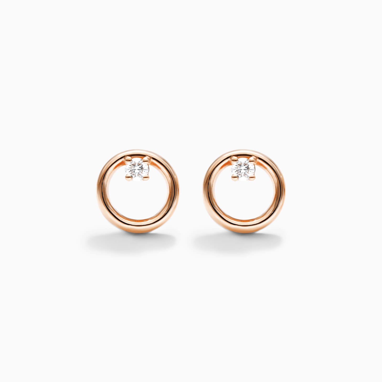 Brinco de Ouro 18k feminino circle Diamantes Luxo | New | Brincos, Celestial Diamonds, diamante, pink | AUREA FINE JEWELRY
