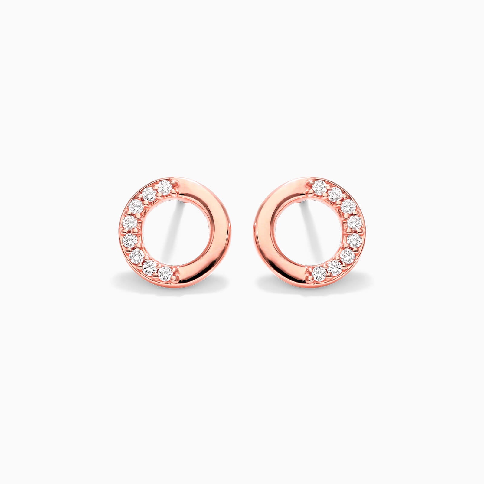 Brinco de Ouro 18k feminino Diamantes Circle Luxo | New | Brincos, diamante, pink | AUREA FINE JEWELRY