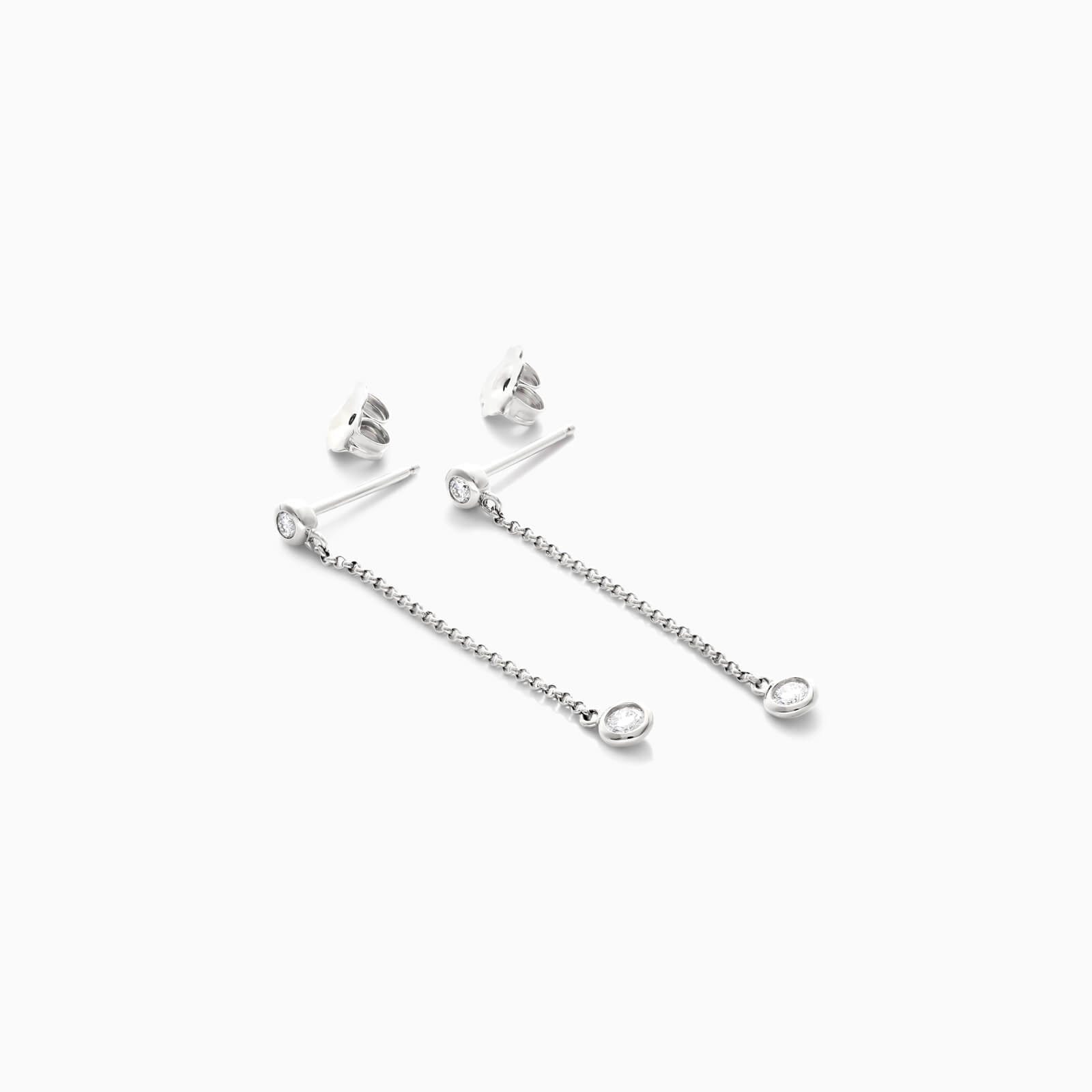 Brinco de Ouro 18k feminino ponto de luz Diamantes Luxo