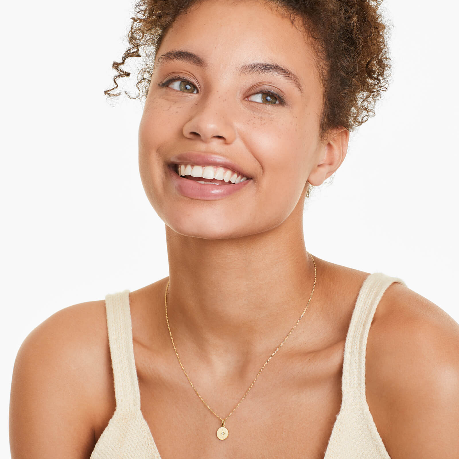 Colar Feminina Corrente em Ouro Amarelo 18k Estrela Diamante Solitario