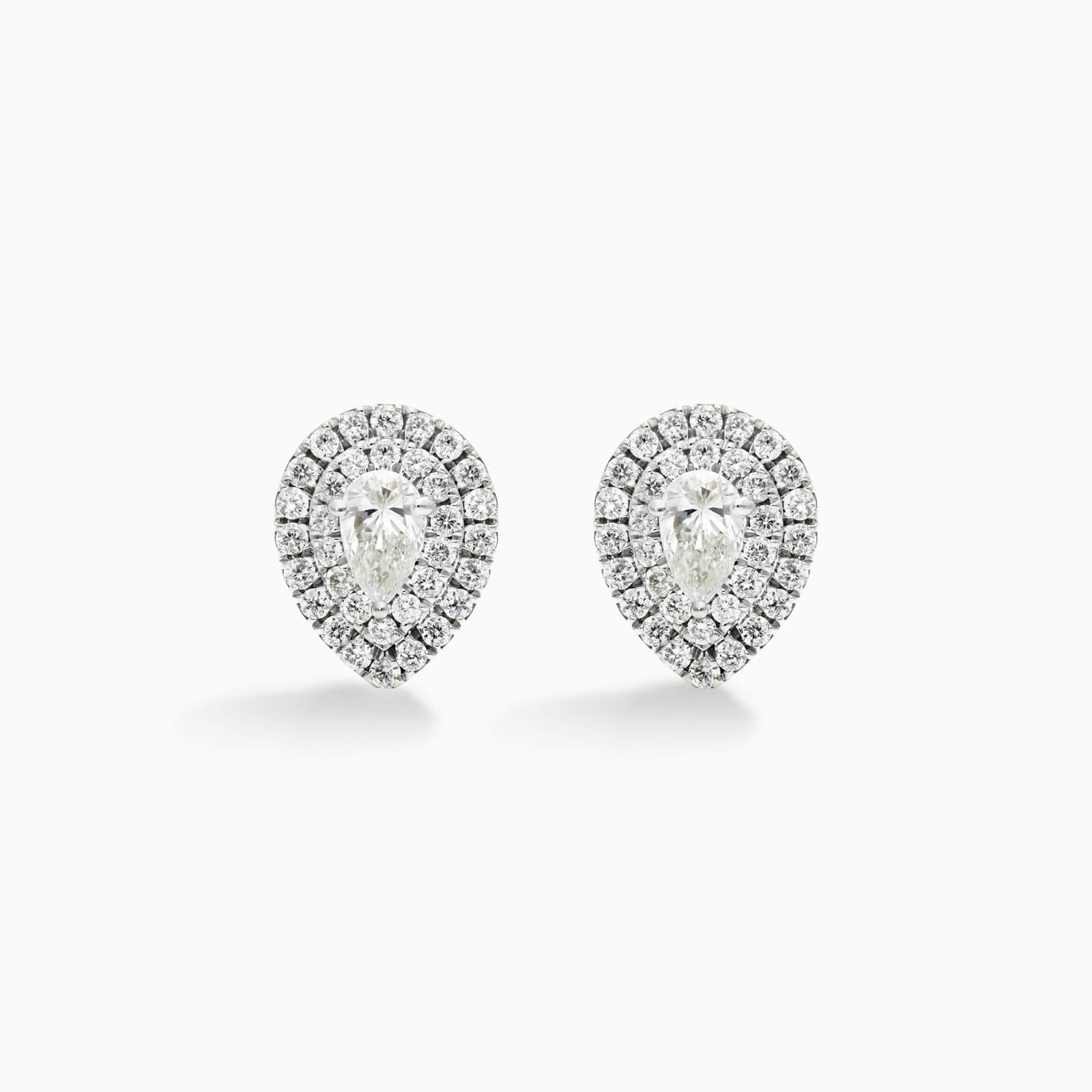 Brinco Feminino De Ouro branco 18k Brilhante Diamantes pave pera | New | Brincos, diamante, white | AUREA FINE JEWELRY