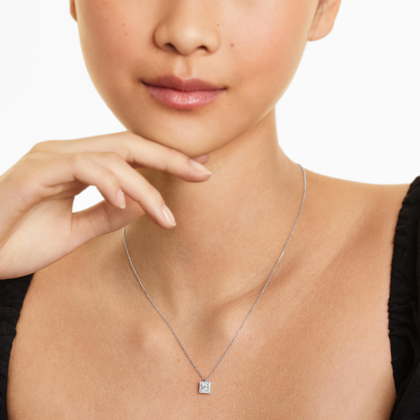 Corrente em Ouro 18k ponto de luz e Diamantes Luxo