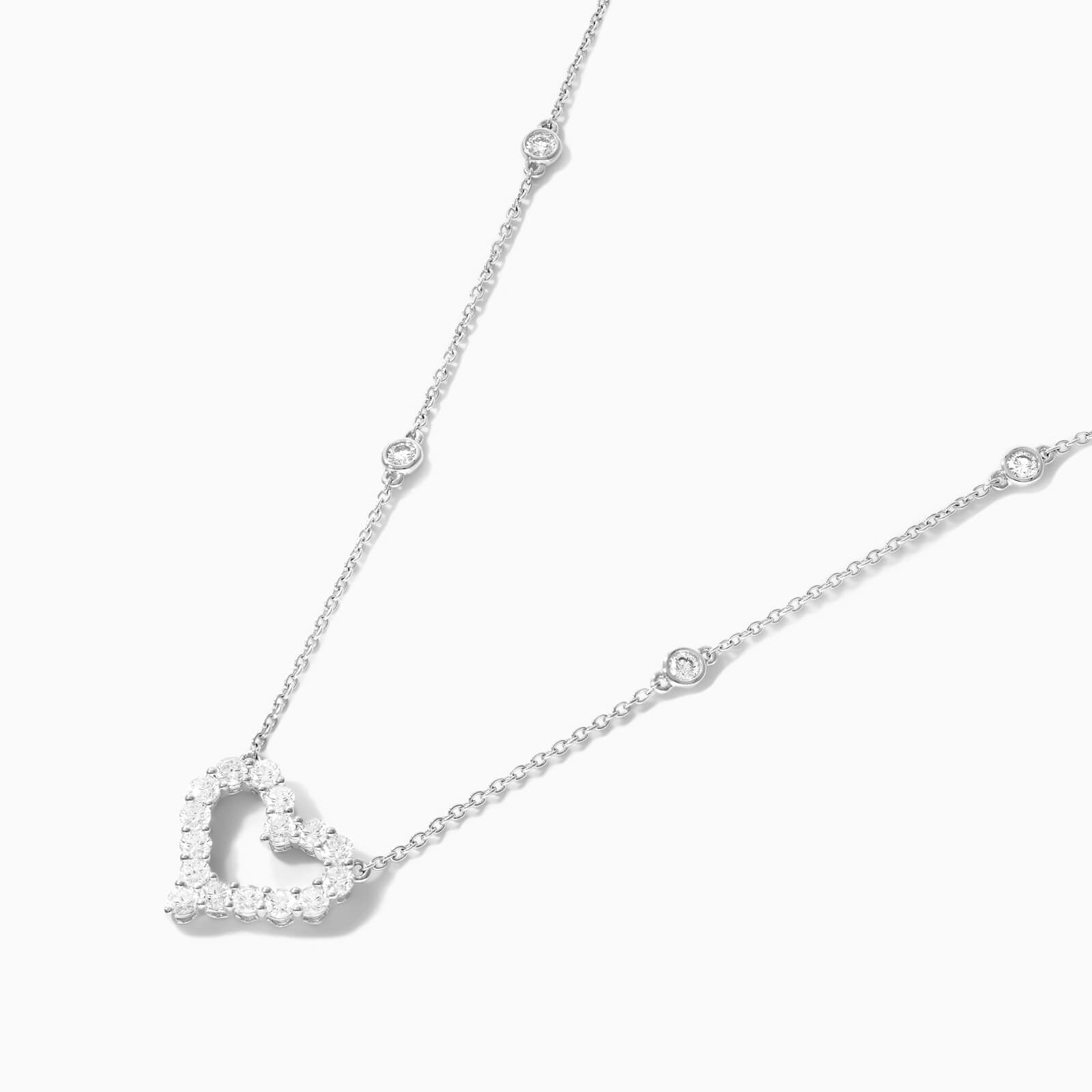 Corrente feminina em Ouro 18k diamantes e Heart Luxo | diamante, white | AUREA FINE JEWELRY
