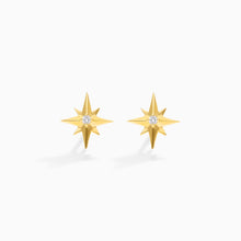 Brinco de  Ouro 18k feminino Estrela Norte Diamantes  Luxo