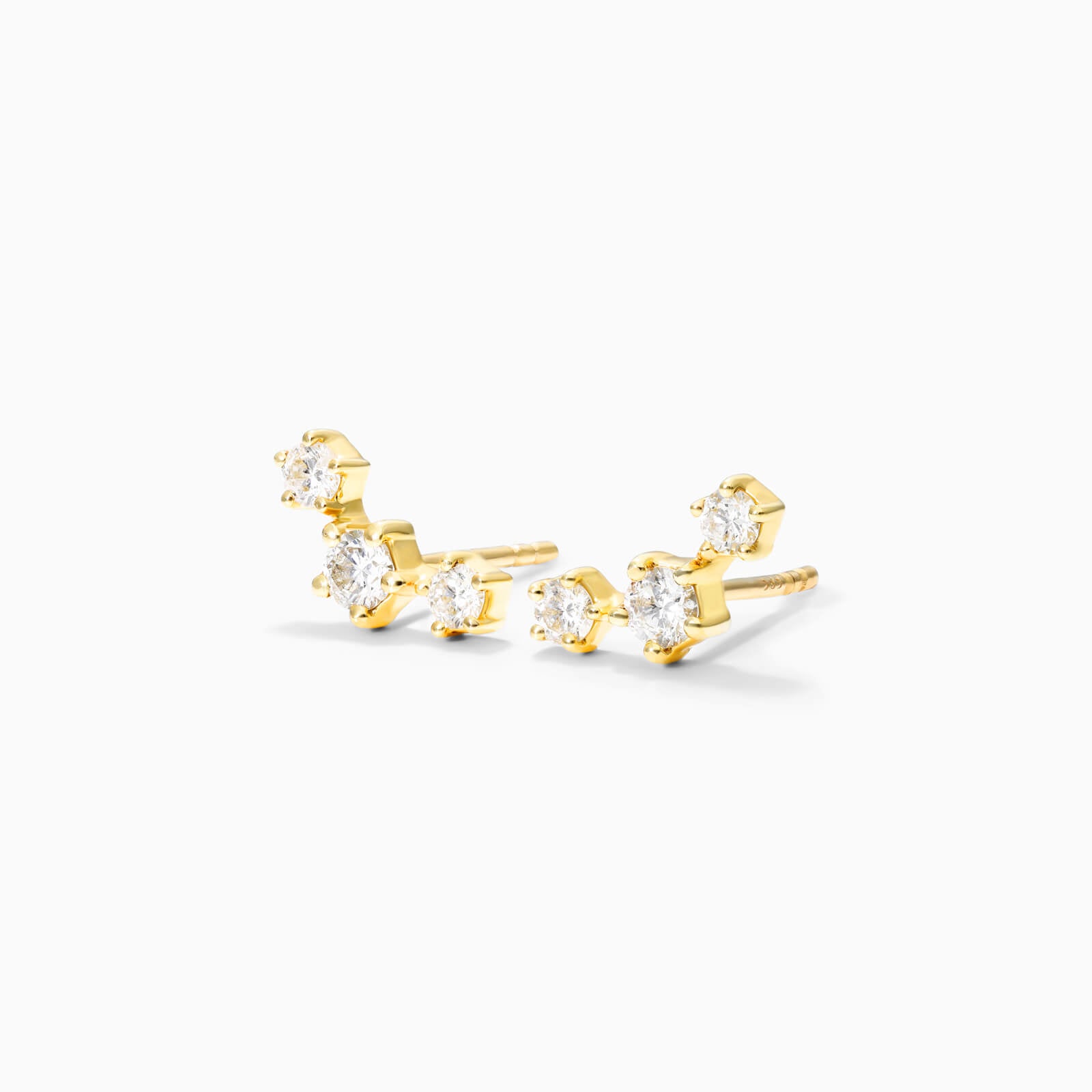 Brinco de Ouro 18k feminino Diamantes Constelar Luxo