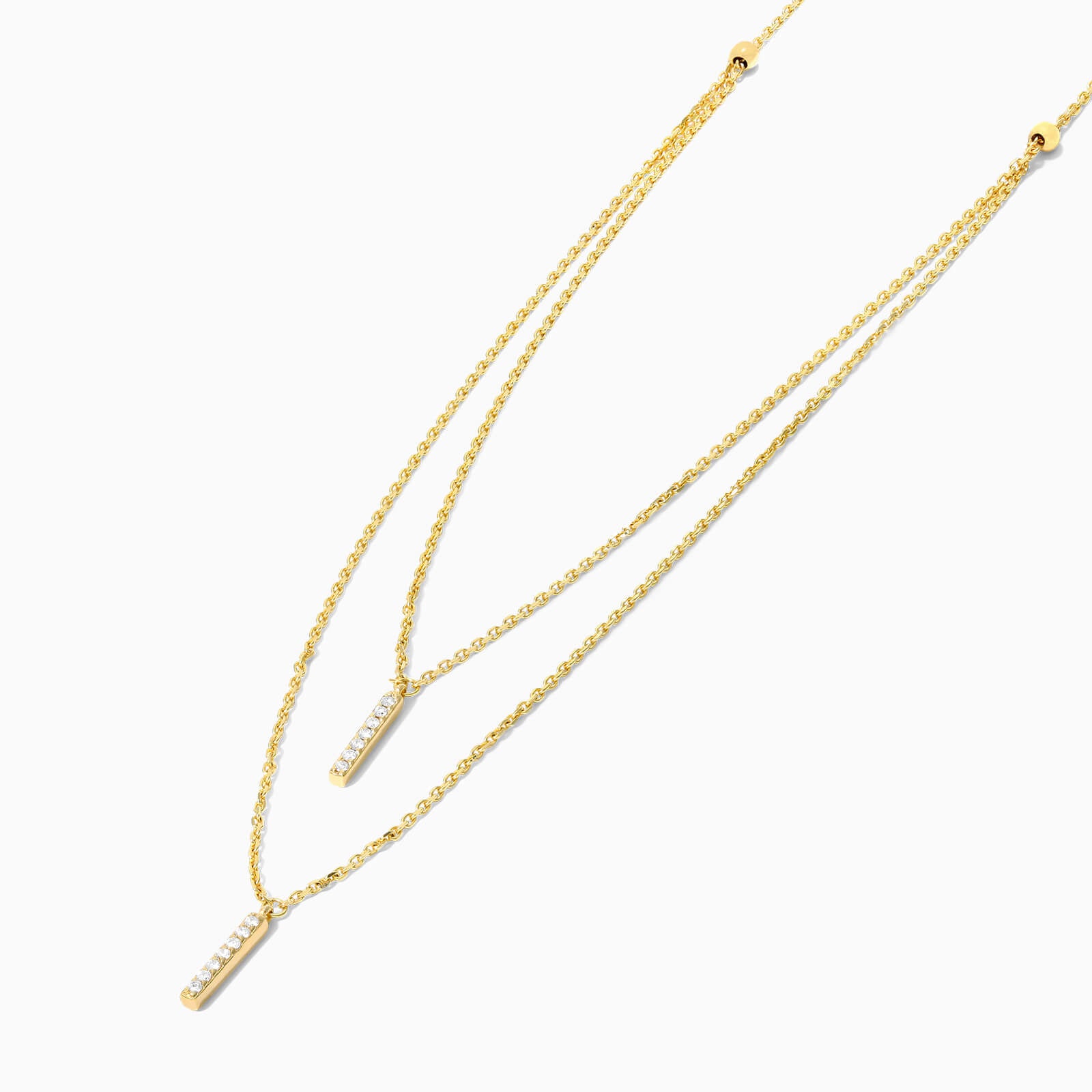 Corrente de Ouro Feminina 18k C/ Diamantes Barra Dupla | New | Celestial diamonds, Colares, diamante, yellow | AUREA FINE JEWELRY