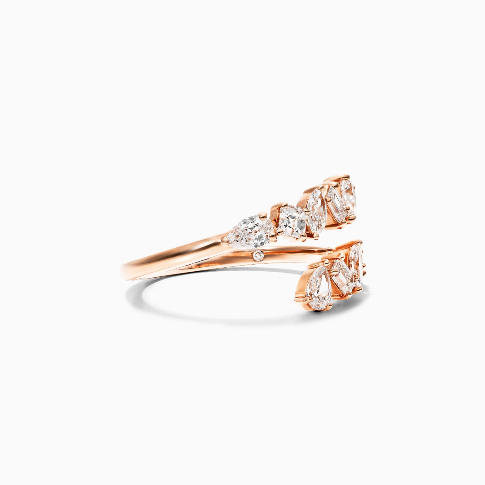 Anel De Ouro 18k Luxo de Diamantes Variados - AUREA FINE JEWELRY