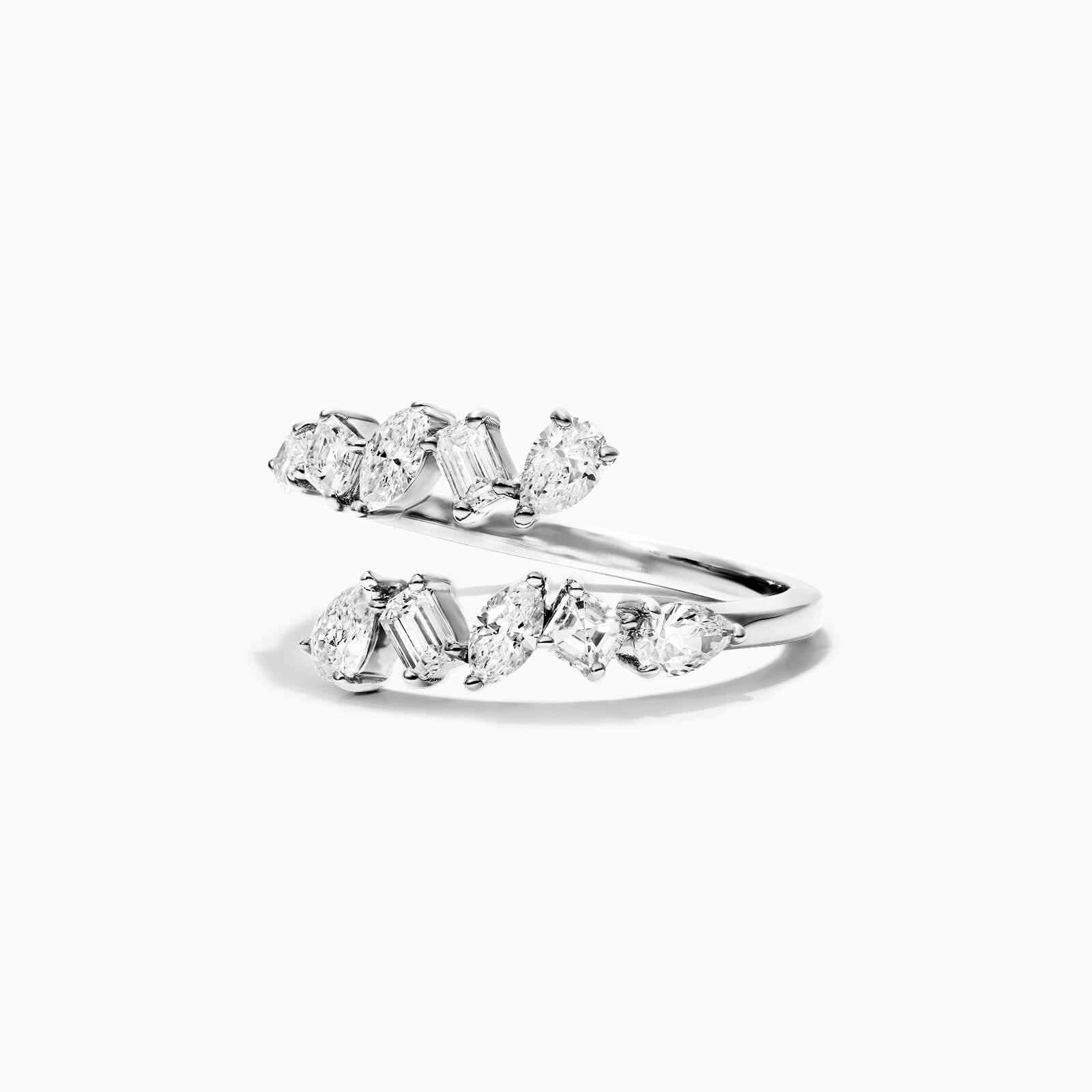 Anel De Ouro 18k Luxo de Diamantes Variados - AUREA FINE JEWELRY