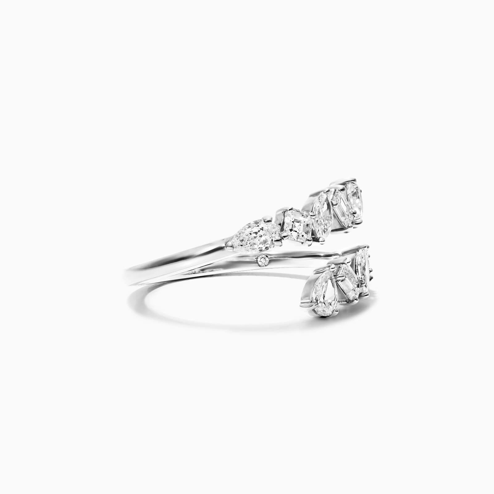 Anel De Ouro 18k Luxo de Diamantes Variados - AUREA FINE JEWELRY