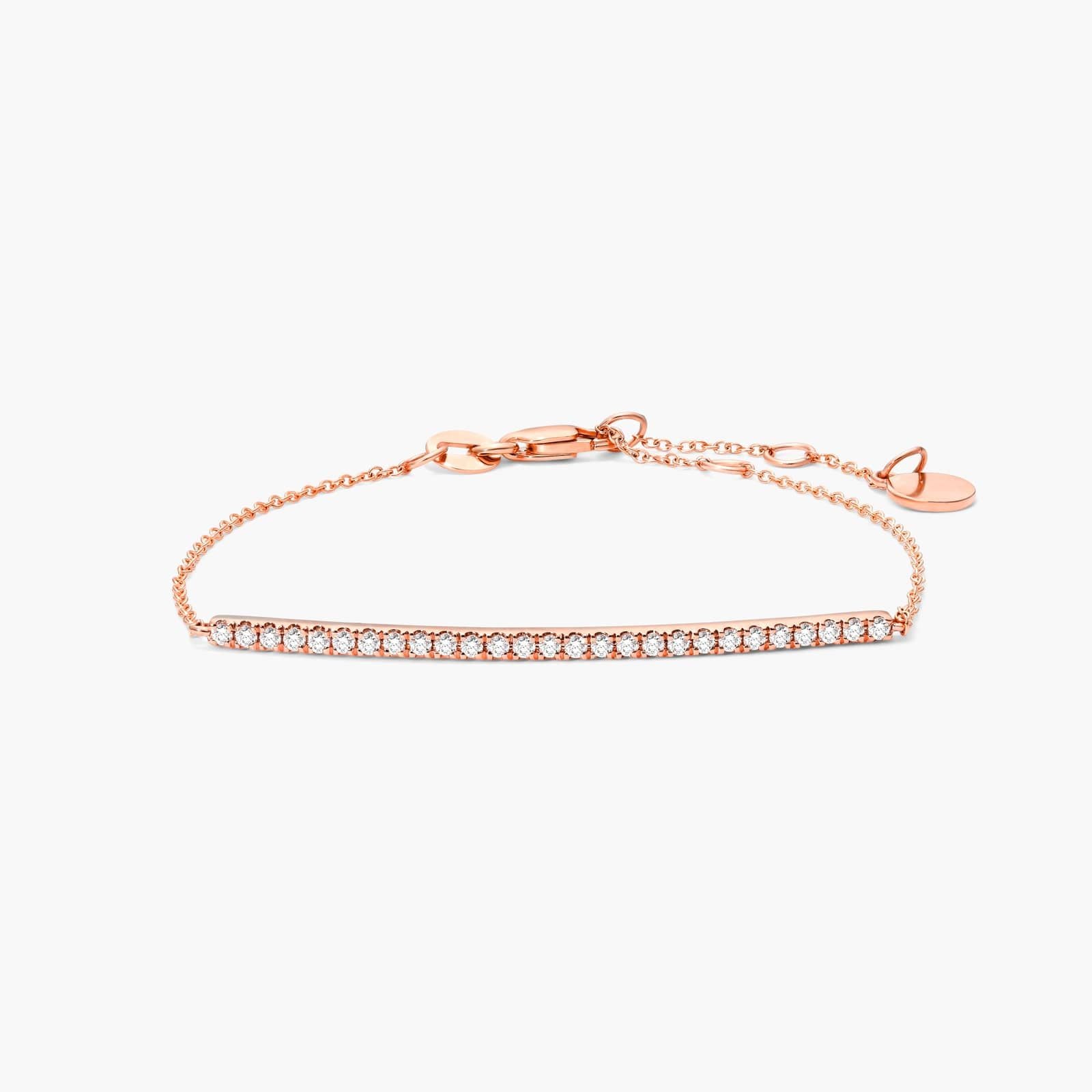 Pulseira Feminina de Ouro 18k Diamantes