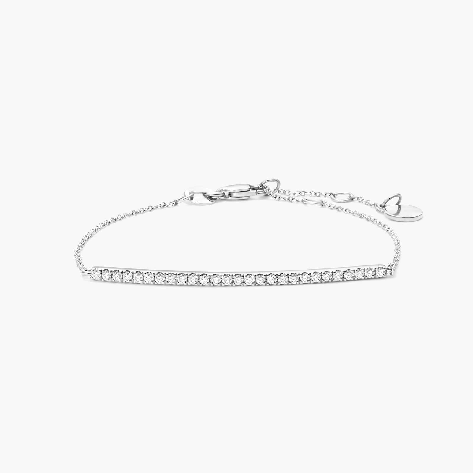 Pulseira Feminina de Ouro 18k Diamantes