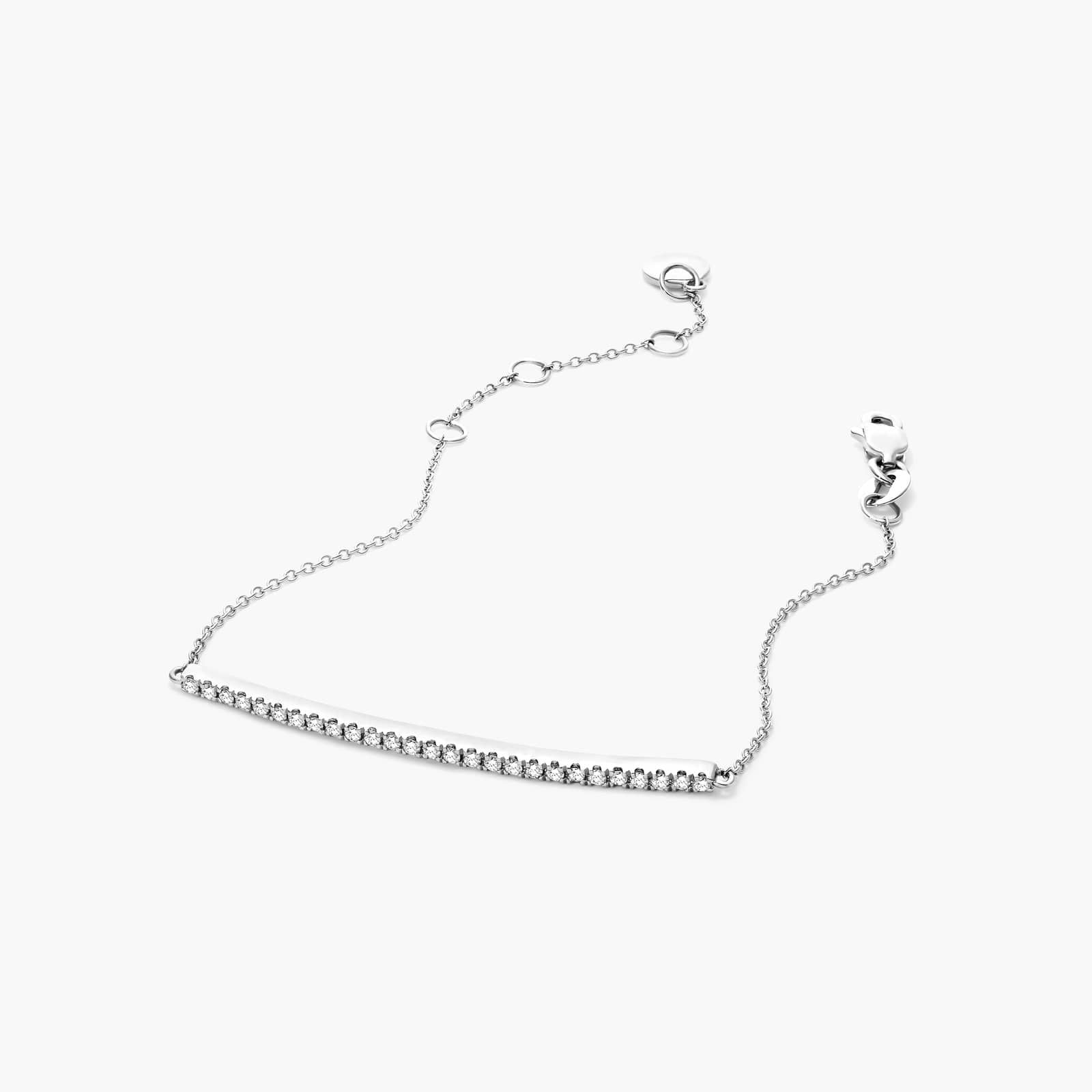 Pulseira Feminina de Ouro 18k Diamantes
