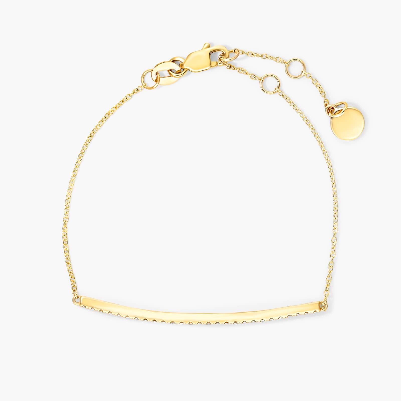 Pulseira Feminina de Ouro 18k Diamantes
