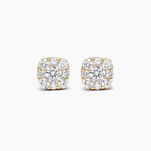 Brinco de  Ouro 18k feminino  Diamantes lumens Luxo