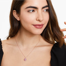 Colar Feminina Corrente  em Ouro 18k de Rubis e Diamantes Luxo