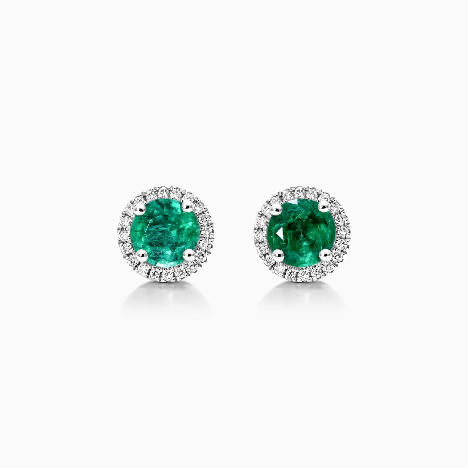Brinco De Ouro 18k Feminino C/ Diamantes e Esmeralda Luxo Delicado Sweet | New | Brincos, Celestial Diamonds, diamante, Esmeralda, white | AUREA FINE JEWELRY