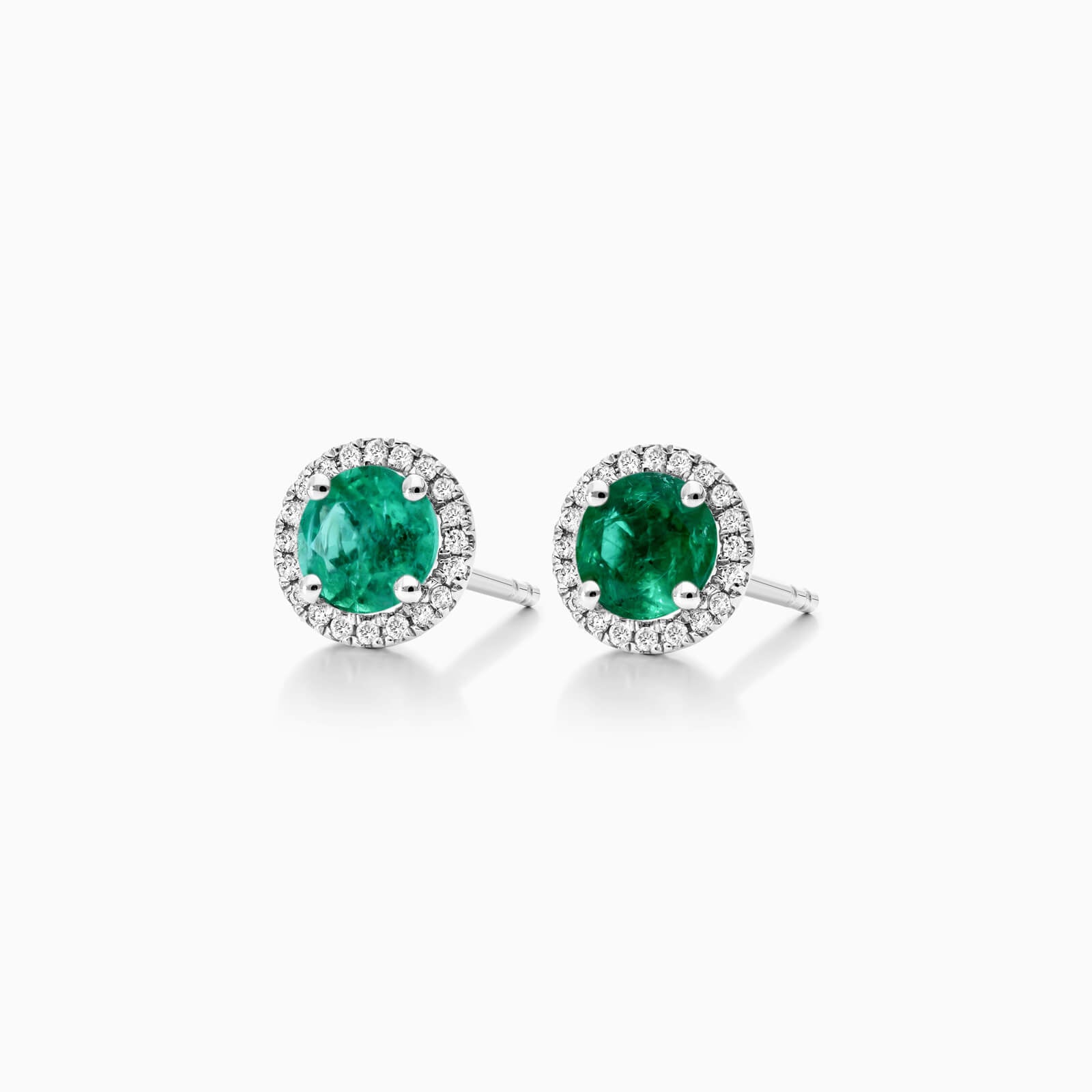 Brinco De Ouro 18k Feminino C/ Diamantes e Esmeralda Luxo Delicado Sweet