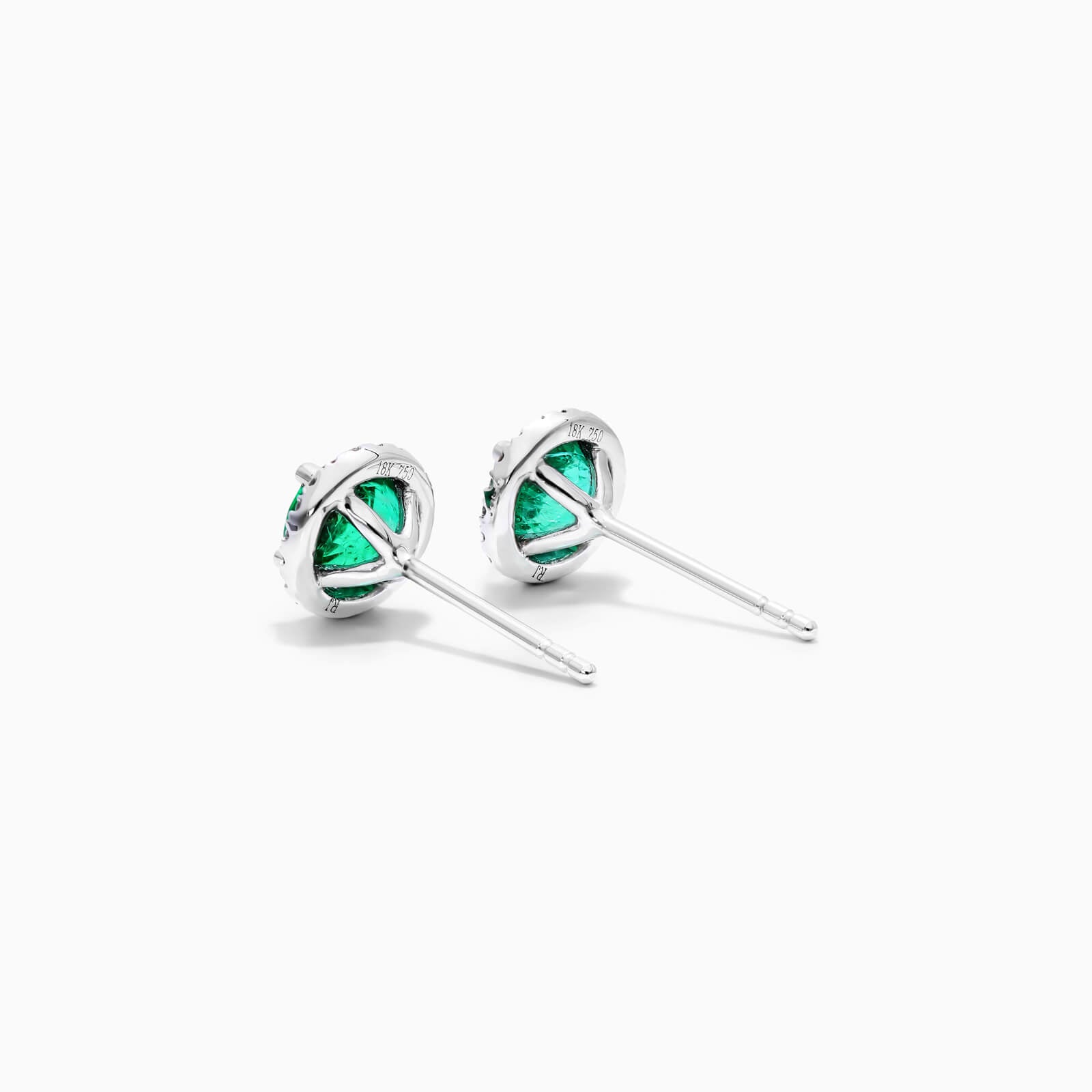 Brinco De Ouro 18k Feminino C/ Diamantes e Esmeralda Luxo Delicado Sweet