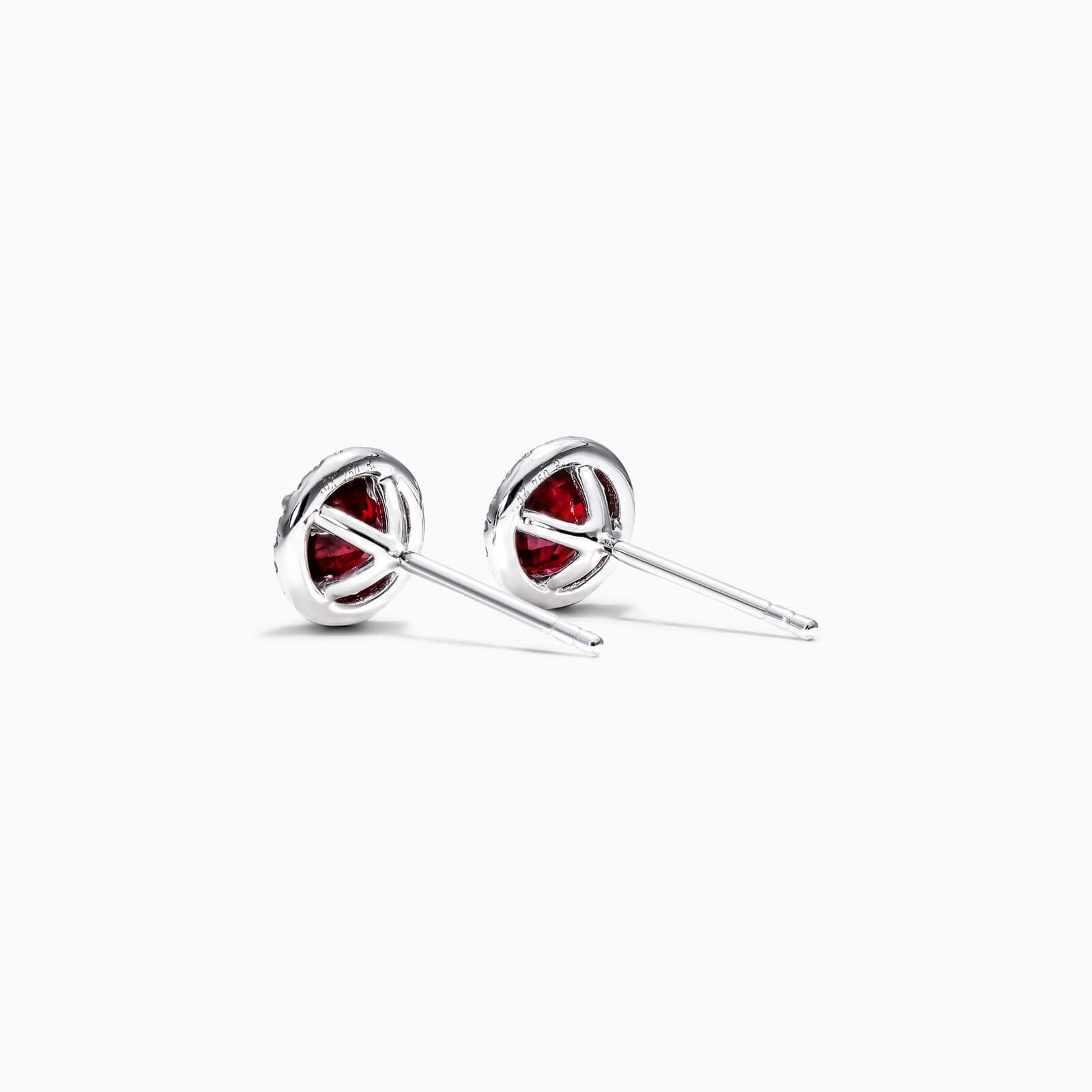 Brinco De Ouro 18k Feminino C/ Diamantes e Rubi Luxo Delicado Sweet