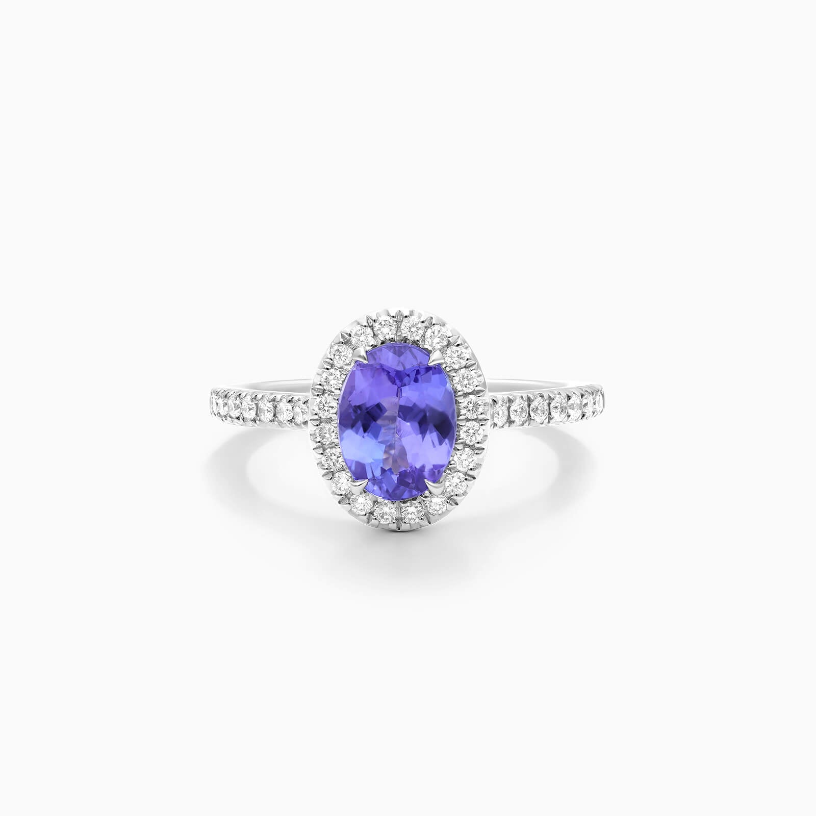 Anel De Tanzanita Roxo Em Ouro 18k C/ Diamantes Brilhantes | New | anel-de-noivado, Anéis, diamante, noivado, Safira, white | AUREA FINE JEWELRY
